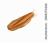 brown paint stroke isolated on... | Shutterstock . vector #1868191666