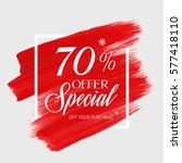 sale special offer 70  off sign ... | Shutterstock .eps vector #577418110