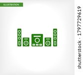 loudspeaker vector icon   lorem ... | Shutterstock .eps vector #1797729619