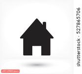 house  icon | Shutterstock .eps vector #527865706