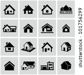 Houses Icons Set. Real Estate.