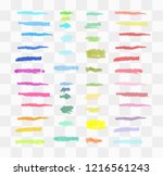vector markers. drawn yellow... | Shutterstock .eps vector #1216561243