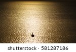 Silhouette Of Fisherman Boat...