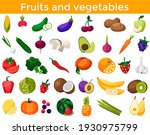 set of fresh healthy vegetables ... | Shutterstock .eps vector #1930975799