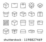 set of box icon | Shutterstock .eps vector #1198827469