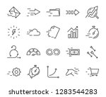set of speed icon  such as ... | Shutterstock .eps vector #1283544283