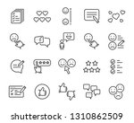set of communication icons ... | Shutterstock .eps vector #1310862509