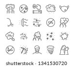 set of air pollution icons ... | Shutterstock .eps vector #1341530720