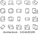 set of phone icons  such as... | Shutterstock .eps vector #1414630100