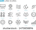 set of air icons  air condition ... | Shutterstock .eps vector #1470858896