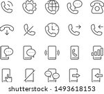 set of phone icons | Shutterstock .eps vector #1493618153