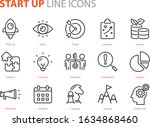 set of starup icons  business ... | Shutterstock .eps vector #1634868460