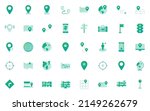 set of location icons ... | Shutterstock .eps vector #2149262679