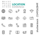 set of location icons ... | Shutterstock .eps vector #2149262849