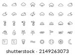 set of weather icons ... | Shutterstock .eps vector #2149263073