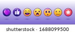 emoji icons set. emoticon for... | Shutterstock .eps vector #1688099500