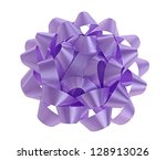purple bow on white background | Shutterstock . vector #128913026
