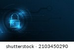 padlock security cyber digital... | Shutterstock .eps vector #2103450290