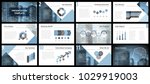 business presentation templates.... | Shutterstock .eps vector #1029919003