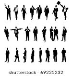businessmen in various... | Shutterstock . vector #69225232