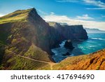 majestic view of the cliffs at Ponta de Sao Lourenco, Madeira, Portugal