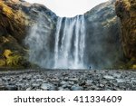 Skogafoss waterfall, the biggest waterfall in Skogar, Iceland