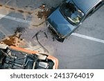 Small photo of accident, traffic accident, danger, tragedy