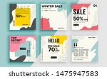 set of sale banner template... | Shutterstock .eps vector #1475947583