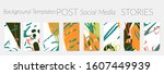 social media story templates.... | Shutterstock .eps vector #1607449939