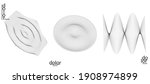 abstract vector object set.... | Shutterstock .eps vector #1908974899