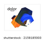 abstract vector banner template ... | Shutterstock .eps vector #2158185003