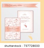 luxury wedding invitation... | Shutterstock .eps vector #737728033