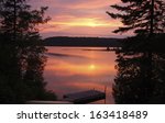 Wilderness Sunset  Cottage  Lake