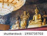 Buddha Statues On The Cave Wall ...