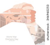 world war orphans day poster. a ... | Shutterstock .eps vector #346960253