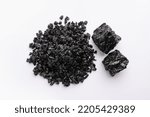Small photo of Shilajit or shilajeet is an ayurvedic medicine found primarily in the rocks of the Himalayas