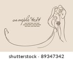 wedding invitation | Shutterstock .eps vector #89347342