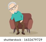 elderly alone sad sad elderly... | Shutterstock .eps vector #1632679729