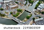 Flight from Maidstone town centre river Medway
