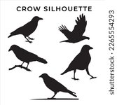 Collection Of Crow Silhouette...