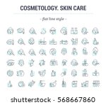 vector graphic set.icons in... | Shutterstock .eps vector #568667860