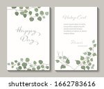 flower vector frame card cover... | Shutterstock .eps vector #1662783616