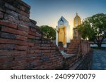 Small photo of Old Buddha statue at Wat Phra Si Rattana Mahathat also colloquially referred to as Wat Yai is a Buddhist temple (wat) It is a major tourist is Public places attraction Phitsanulok,Thailand.