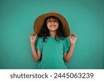 Portrait of smiling girl with...