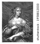 Small photo of Portrait of Louise Francoise de La Baume Le Blanc de la Valliere, mistress of Louis XIV.