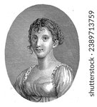 Leontine van Blondheim, Daniel Veelwaard (I), 1808 - 1851 The literary character Leontine von Blondheim, from the novel by the German playwright August von Kotzebue.