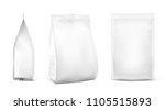 realistic food bags isolated on ... | Shutterstock .eps vector #1105515893
