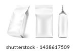 quad seal bag package mockup.... | Shutterstock .eps vector #1438617509