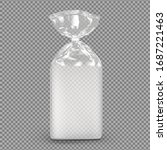 bag package mockup. transparent ... | Shutterstock .eps vector #1687221463
