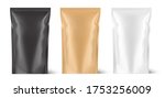 pouch bag mockup isolated on... | Shutterstock .eps vector #1753256009